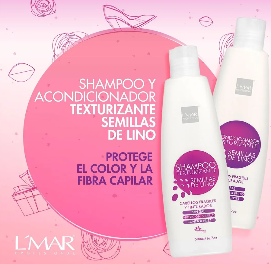 Shampoo texturizante Semillas de Lino L'Mar Profesional